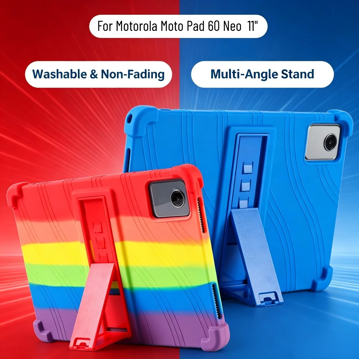 Kids Friendly Silicone Case for Motorola Moto Pad 60 Neo 11