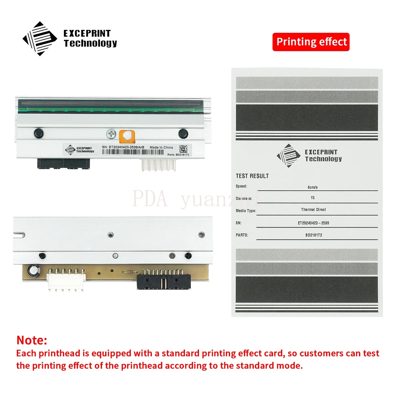 Brand New 203dpi Print Head for Datamax I-4206 I-4208 I-4210 I-Class Thermal Printer,P/N:PHD20-2181-01