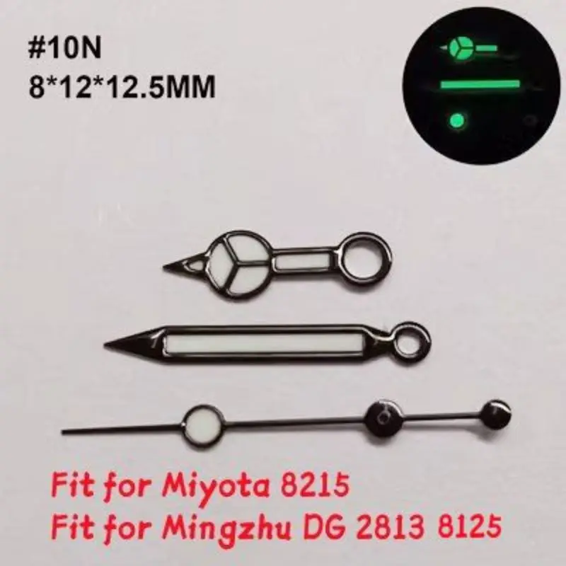 Mod Watch Accessories Super Green Luminous Three Pin Watch Hand Pointer Fits for ETA2824 Miyota 8215 DG 2813 8125 Movement