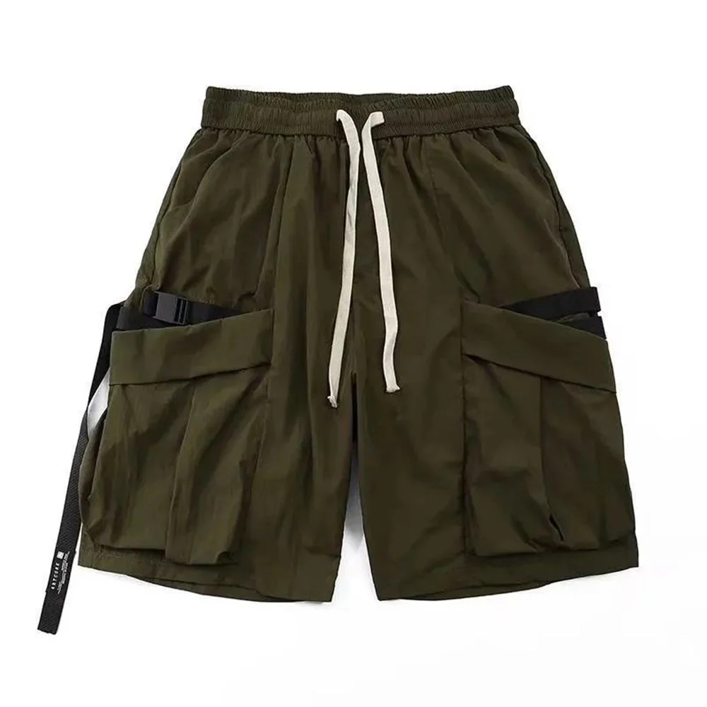 Shorts Men Cargo Summer Baggy Pocket Stand Out Design Trendy Heavy duty Casual  Street Versatile Workwear-inspired Shorts 2024