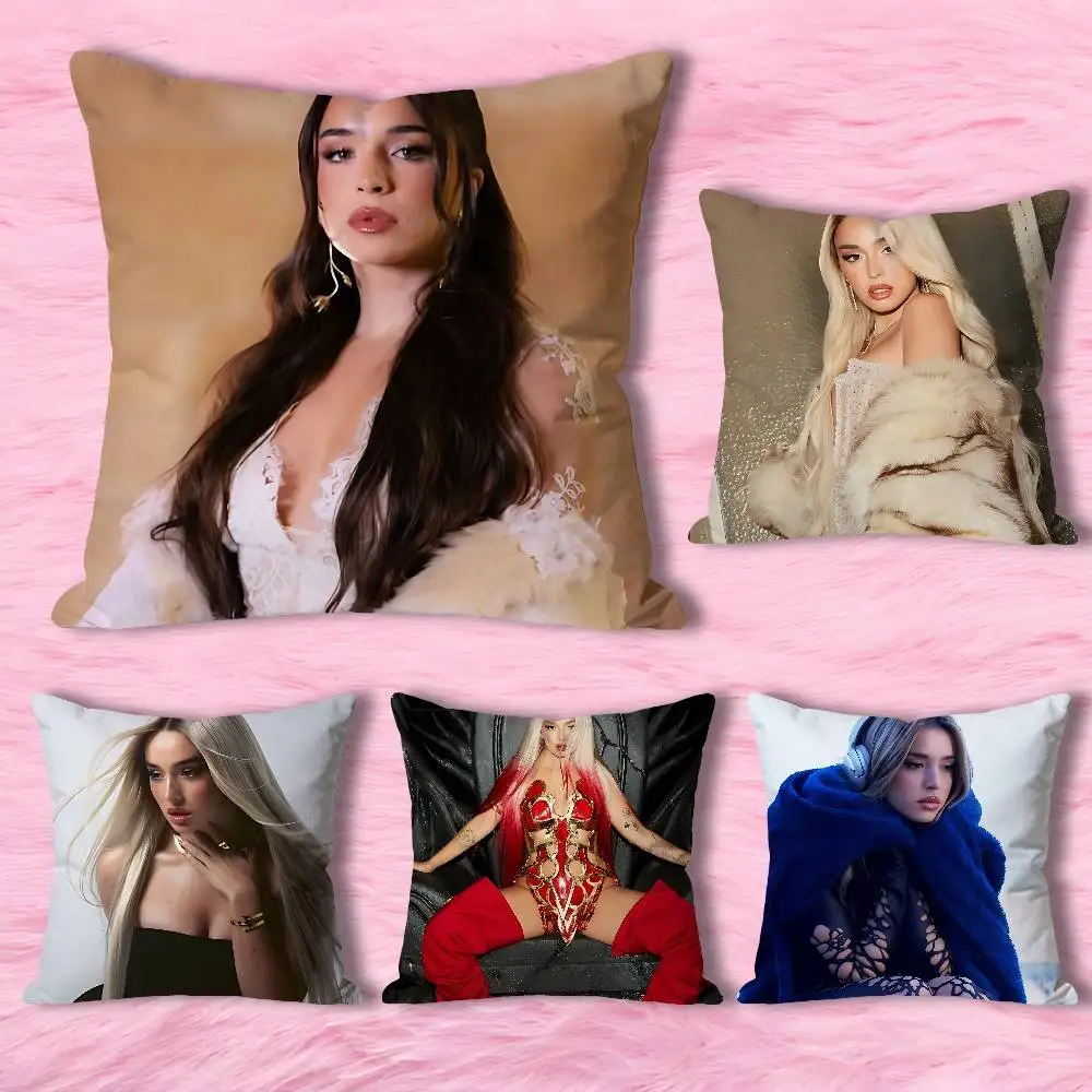 

Singer L-Lola I-Indigo Various Sizes Square Pillow Case For Car Home Bedchamber Decor Custom Valentine gift