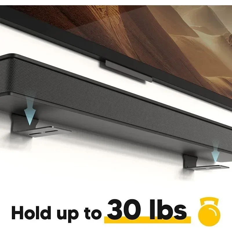 Sound Bar Mounts Wall Brackets - Easy to Install Anti-Drop Wall Shelf Holder, Universal Soundbar Speaker Mounting Bracket