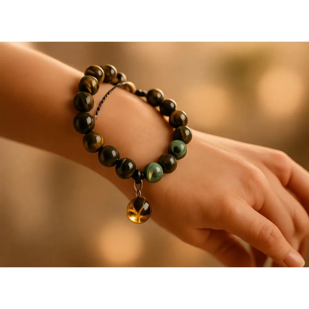 

Эластичный браслет из натуральных камней 8 мм, разноцветный, 7 дюймов, унисекс