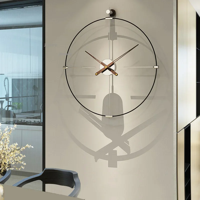 Minimalistische Wanduhr für Schlafzimmer, Hotel, Büro und Wohnzimmer - Kreative Dekoration für Sofa und TV-Hintergrund