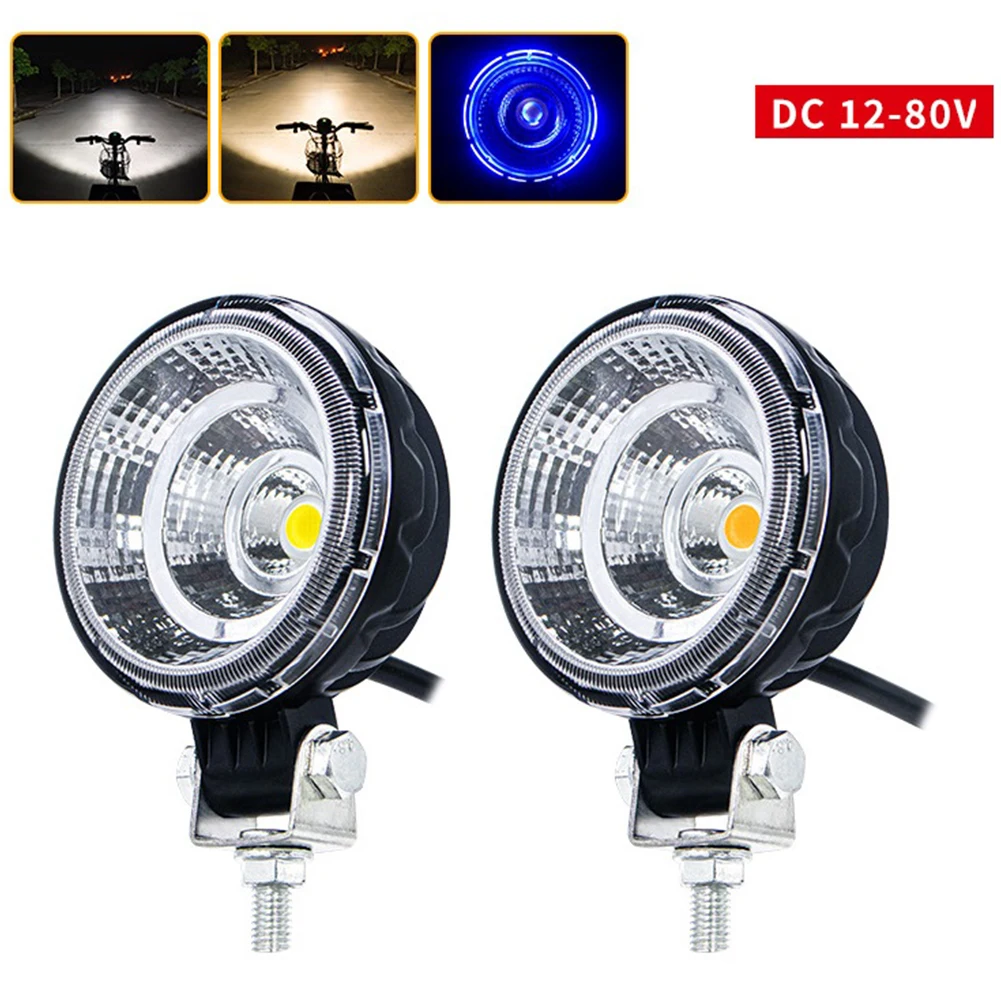 

Round LED Pods 3 Inch Super Bright Driving Spot Lights Ditch Lights For ATV UTV SUV Pickup Motorcycle Truck Car