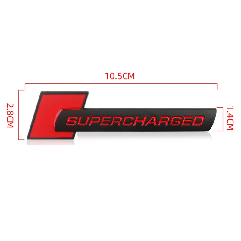 3d Metal Supercharged Emblem Badge Decal Car Sticker For Q7 S Line A6 C6 A8 D4 S4 B8 S6 C5 V6 Supercharged Logo Accessories