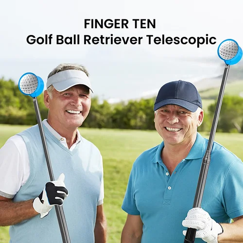 Imagen 2 del producto Retriever-recogedor de bolas telescópicas de acero inoxidable, accesorio de entrenamiento de Golf extensible, 10 secciones, 9 pies/12 pies
