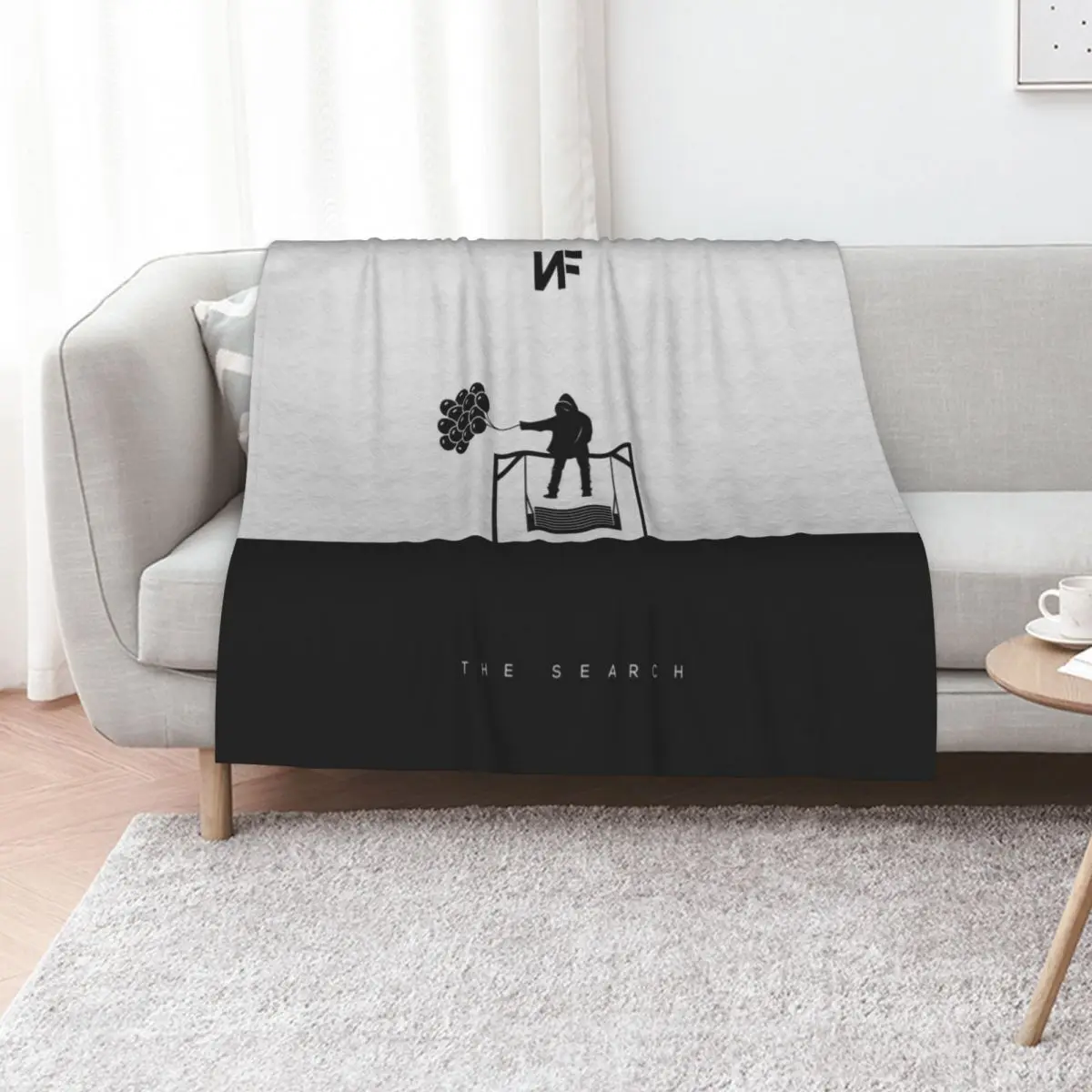 NF Holding His Balloons Throw Blanket christmas gifts Hair Luxury Designer Luxury Throw Flannels Decorative Sofas Blankets