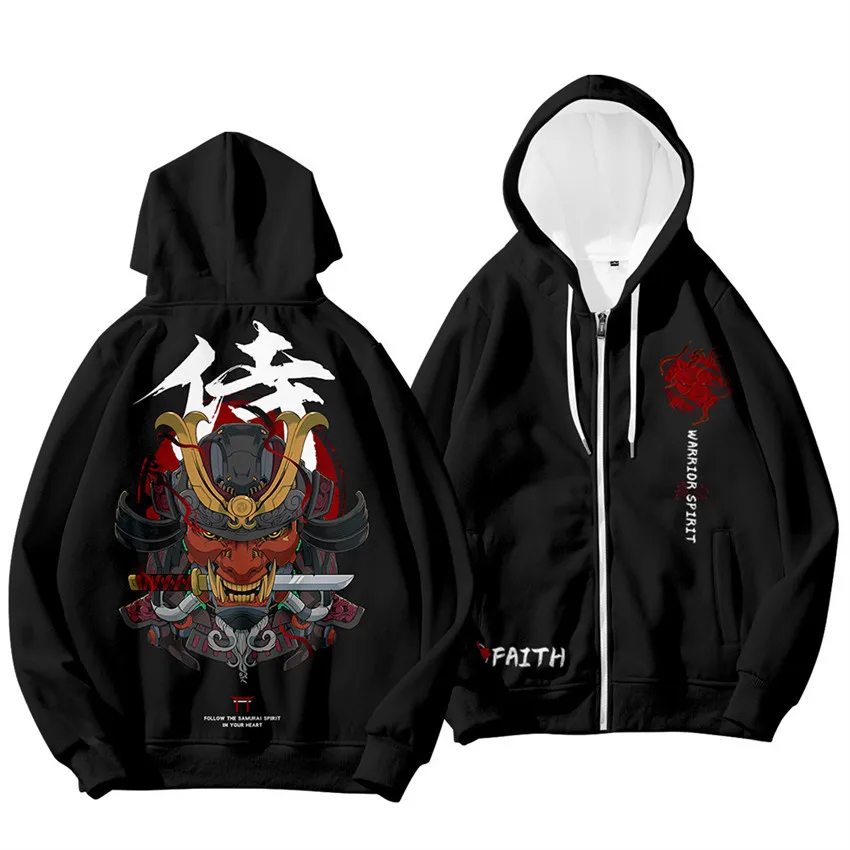 Anime japonês espada demônio moletom manga longa jaqueta das mulheres dos homens outono inverno harajuku uniforme casaco de lã jaquetas hoodies