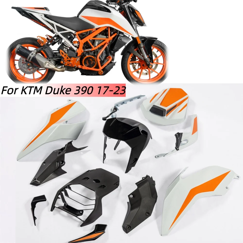 

11 Pcs Motorcycle Full Fairing Kit Cover for KTM Duke 390 Duke390 2017-2023 2019 Bodywork Frame Panels Motorcycle Accessories