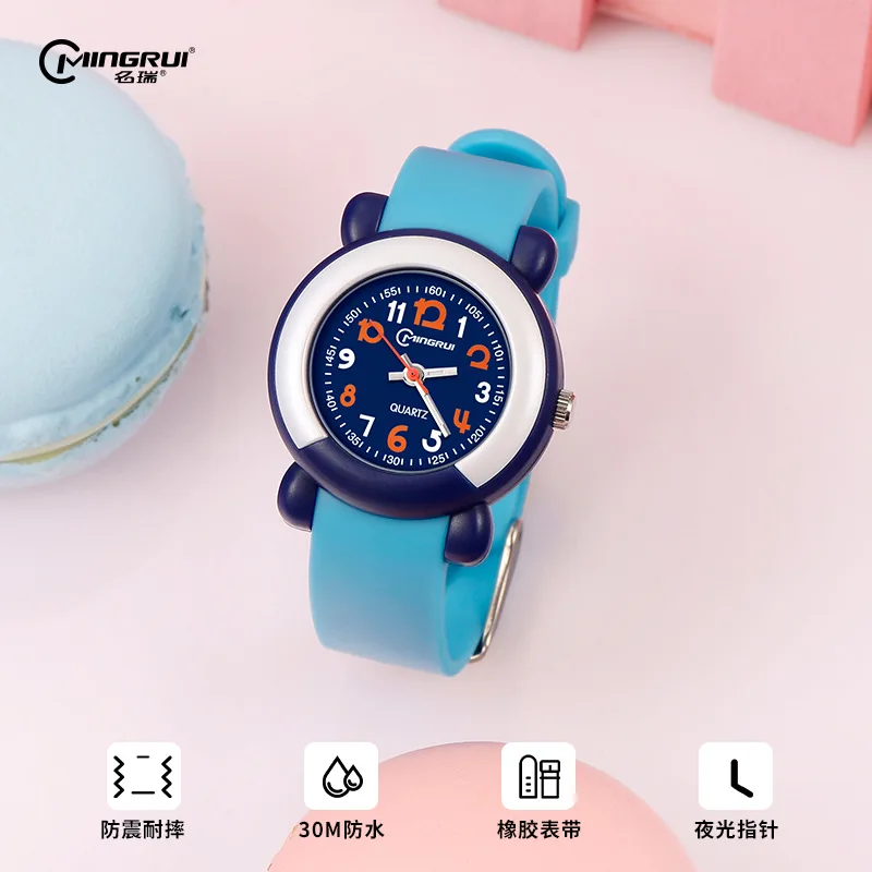 Reloj de cuarzo con movimiento japonés para niños y niñas, luminoso, impermeable, deportivo, regalo de cumpleaños