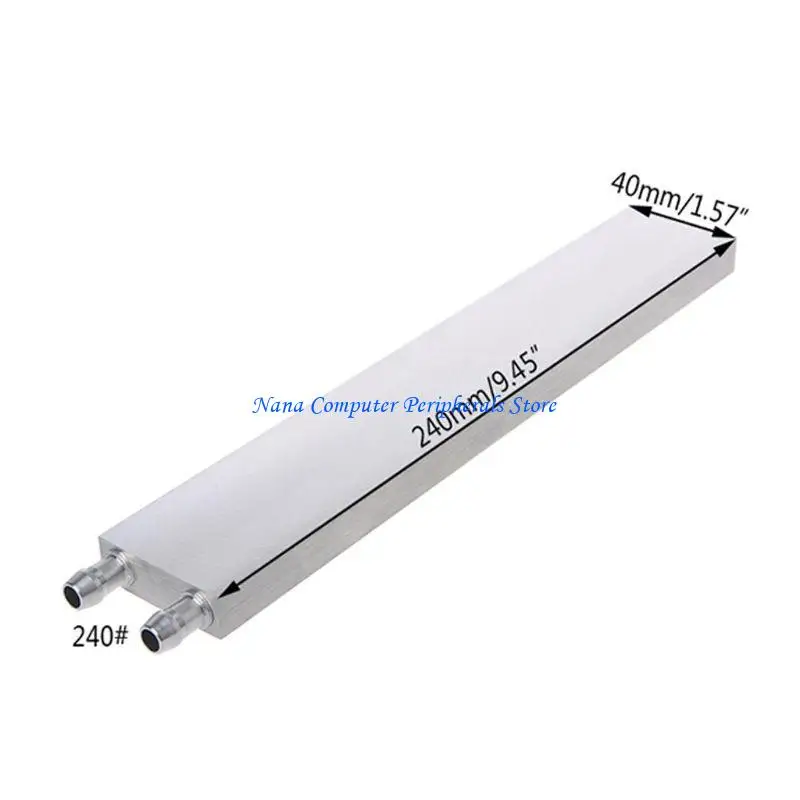 F68C 40x120mm Primary Aluminum Water Cooling Block Heat Sink System For PC Laptop CPU