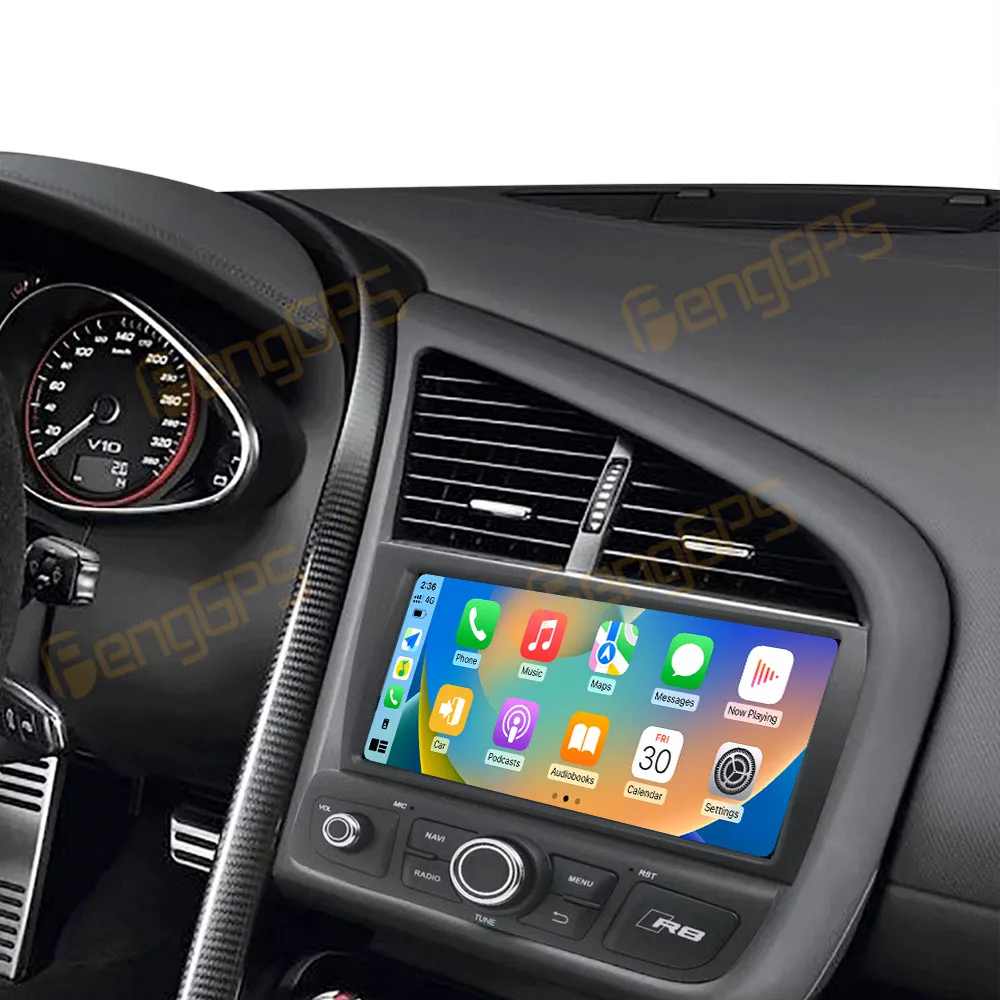 

12.1 Inch Android 13 Car Radio CarPlay For Audi R8 2007-2015 Touch Screen Multimedia Player GPS DSP Head Unit Qualcomm Stereo