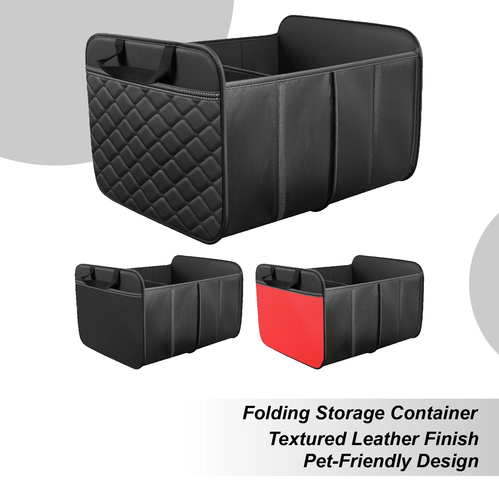 

Car Trunk Storage Box Foldable Waterproof Trunk Organizing Box Large Cargo Car Storage Organizer For Truck RV Sedan Automotive