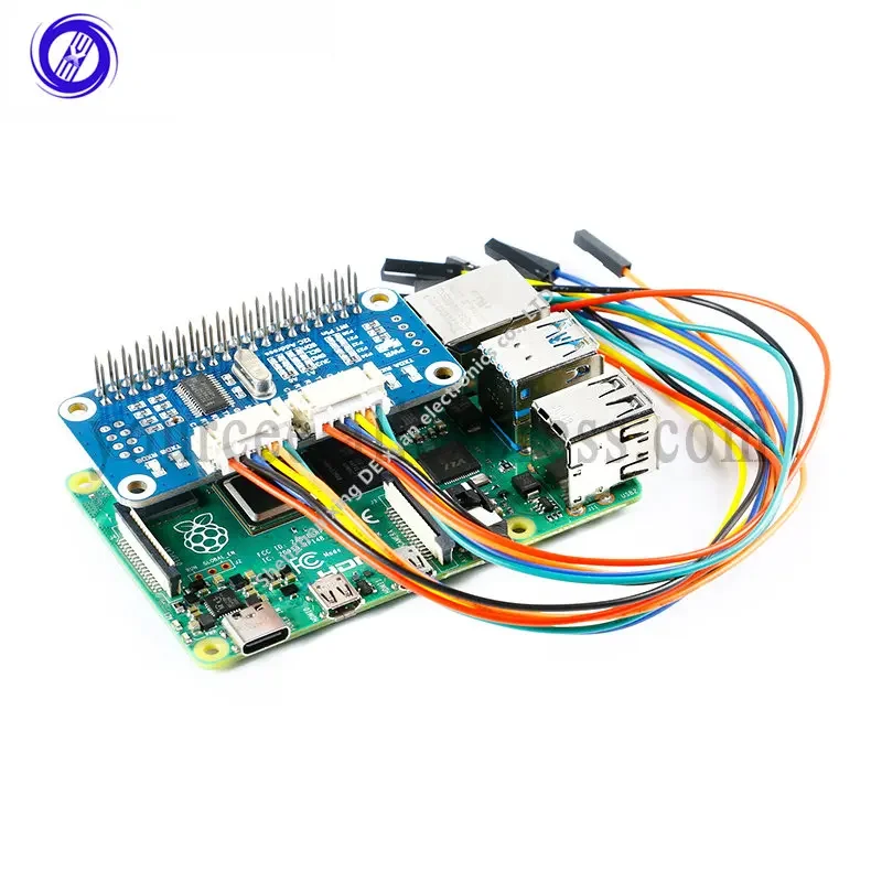 1Pcs 2-Channel UART Serial Port Module for Raspberry Pi 4B/3B+/Zero W Serial Port Expansion Board Module Onboard SC16IS752 I2C I