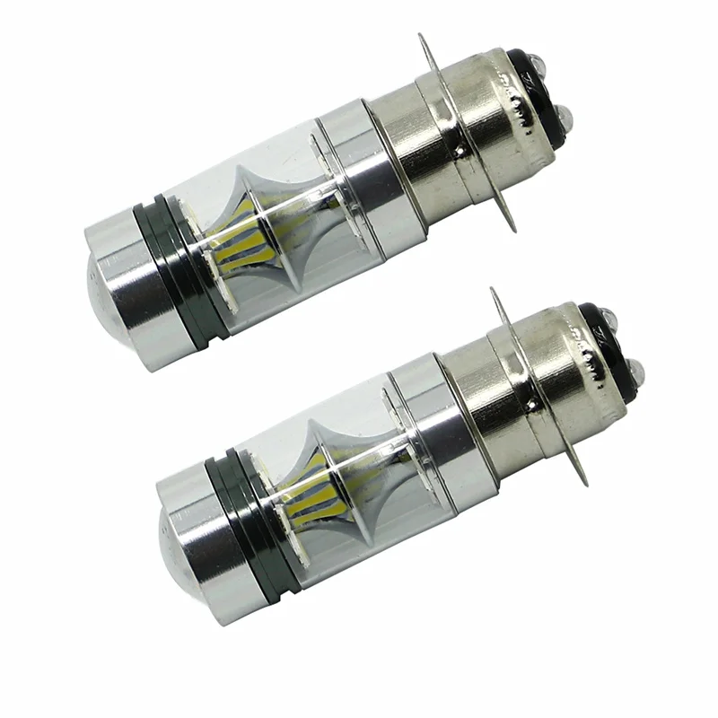 2x 100W LED Super White HeadLight Bulbs For Honda TRX 250 300 400 450 700