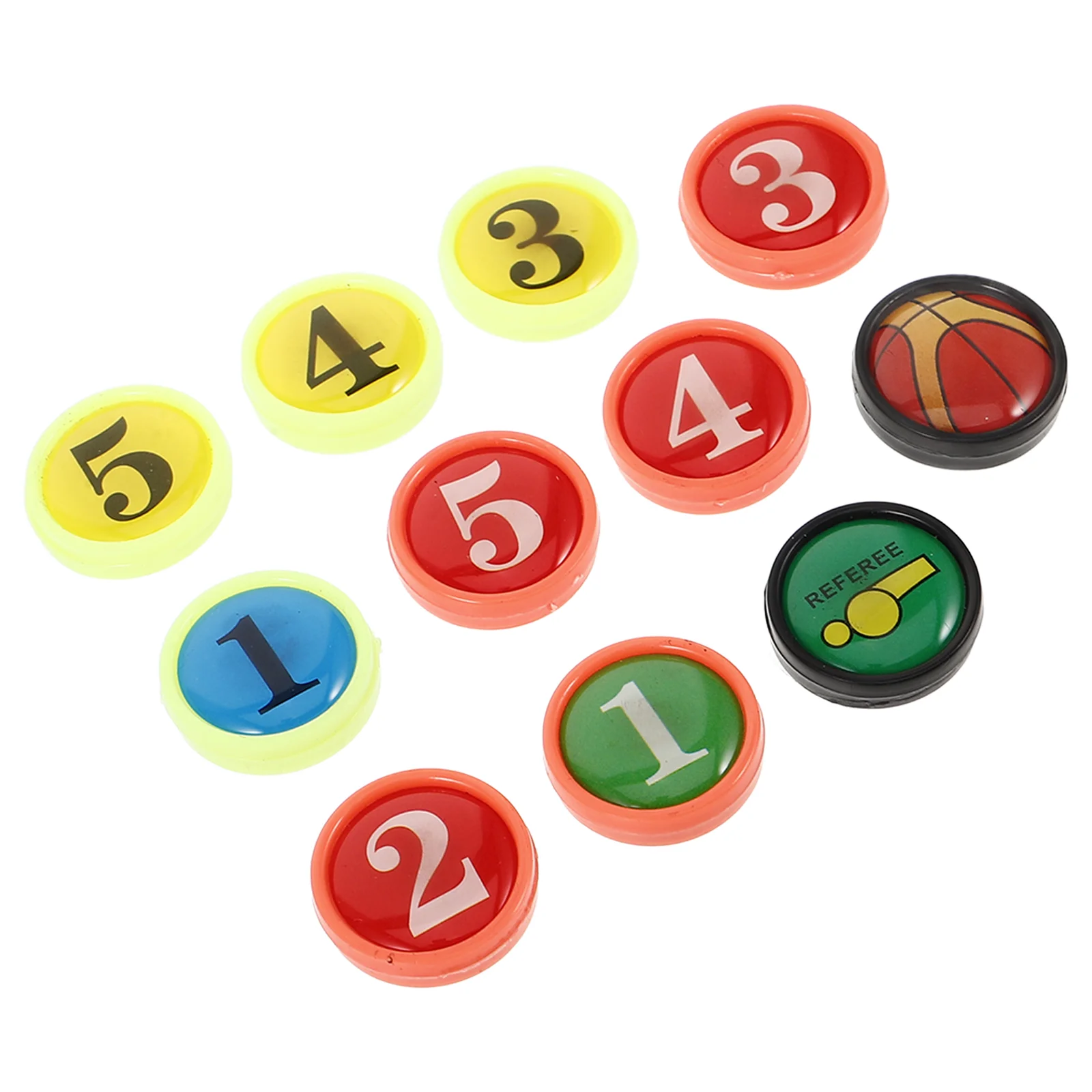 12 Pcs Basketball Board Accessories Coaching Magnets Number Training Sports Small