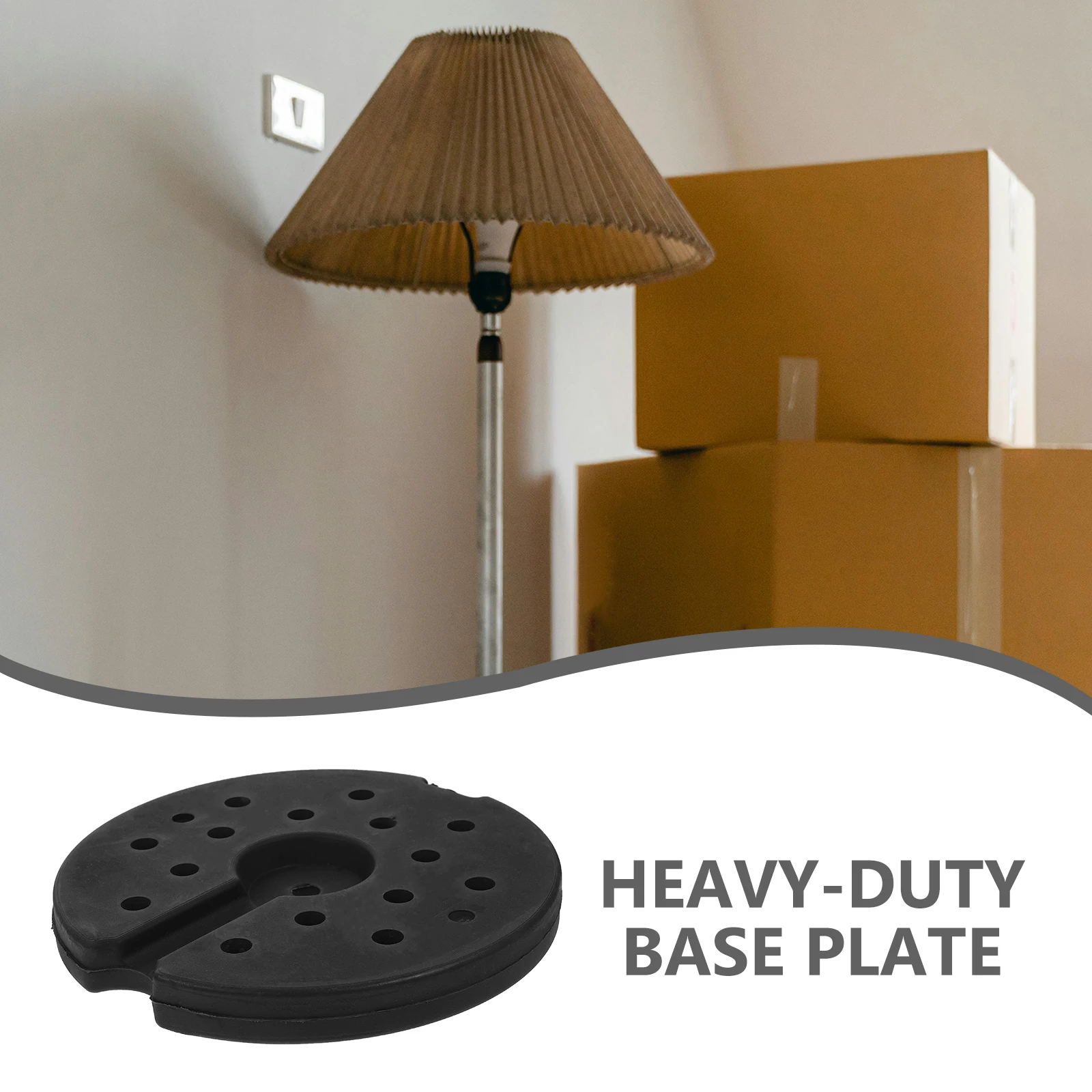 

Heavy Duty Iron Round Base For Lamp Table Floor Light Holder Weighted Stand Replacement Part Lighting Accessory