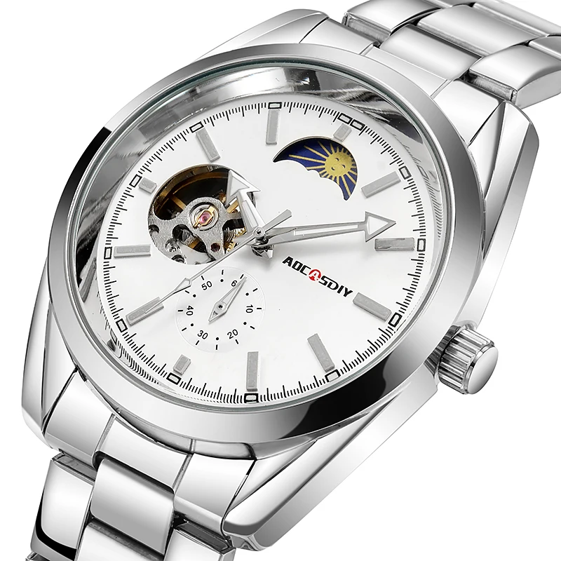 Orologio da polso meccanico da uomo di alta classe di lusso con cronometro sismico orologio impermeabile con luce notturna