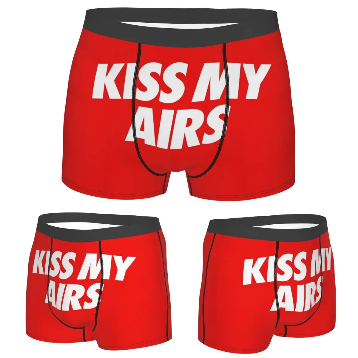 

Трусы-боксеры, шорты Kiss My Airs 50x80, мужские дышащие трусы для мужчин, подарки бойфренду