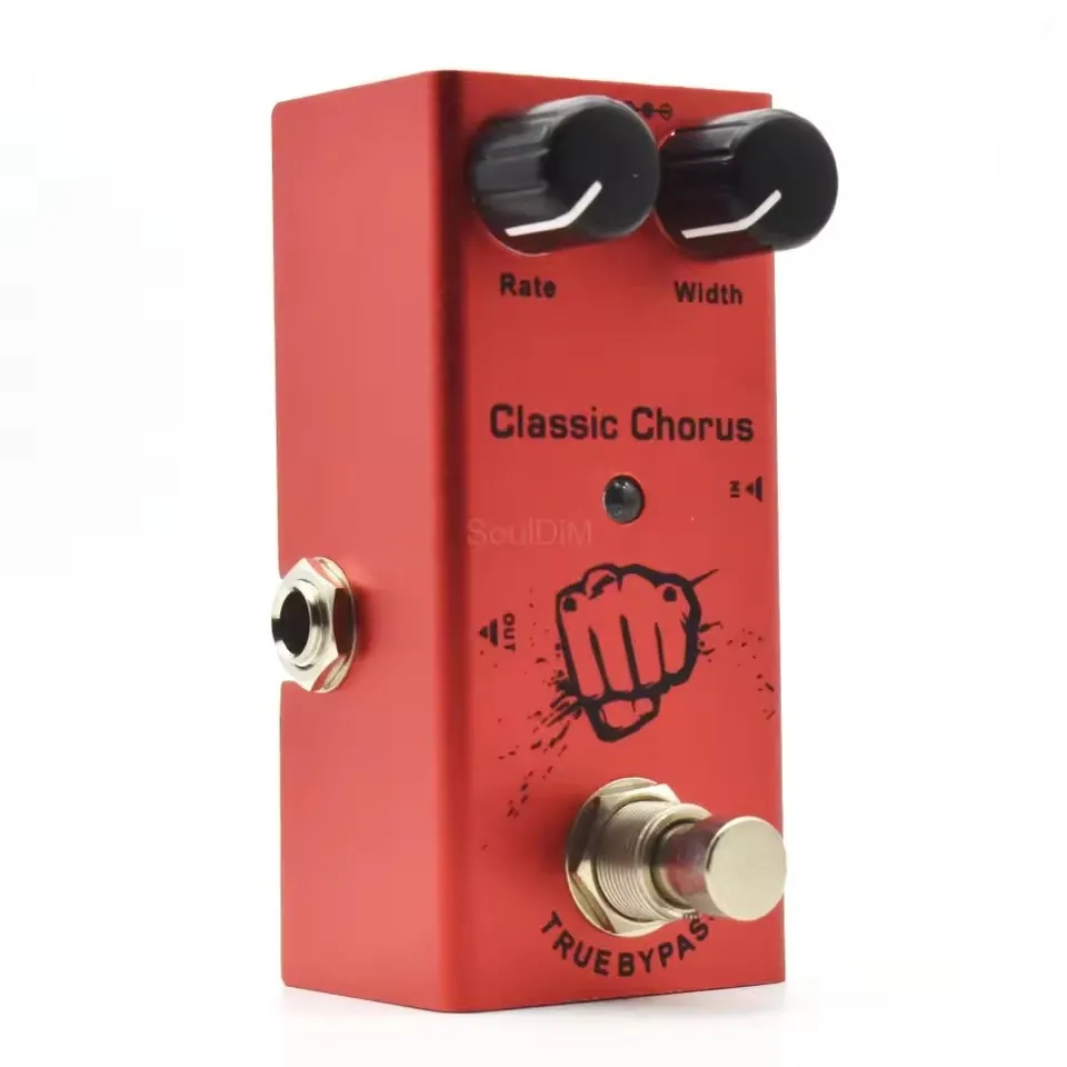SAPHUE Pedal De Guitarra Classic Chorus Mini Single Electric Guitar Pedal Rate/Width Knob Effect Pedal True Bypass