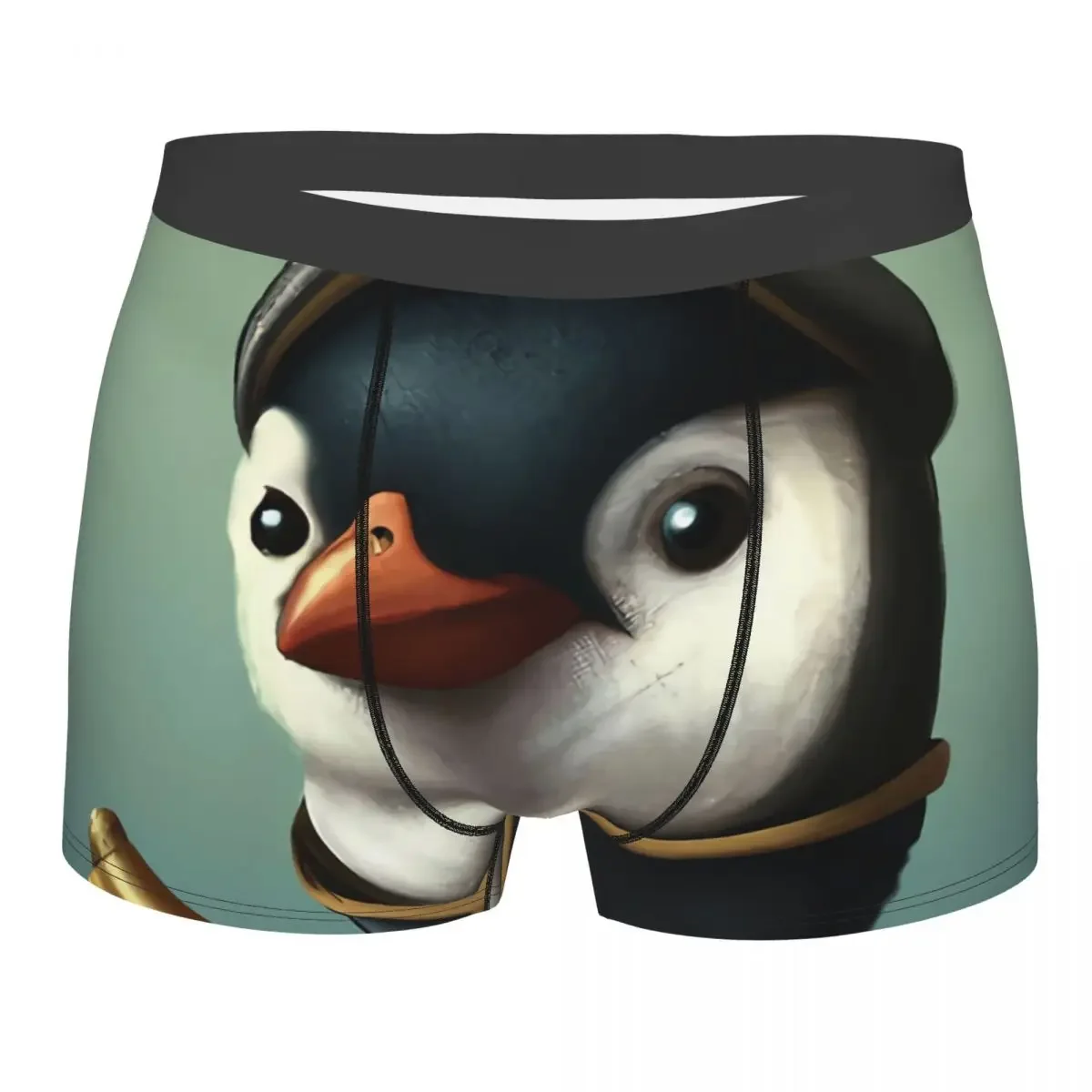 Penguin Scribe Man's Boxer Briefs Underwear Animal Highly Breathable High Quality Gift Idea