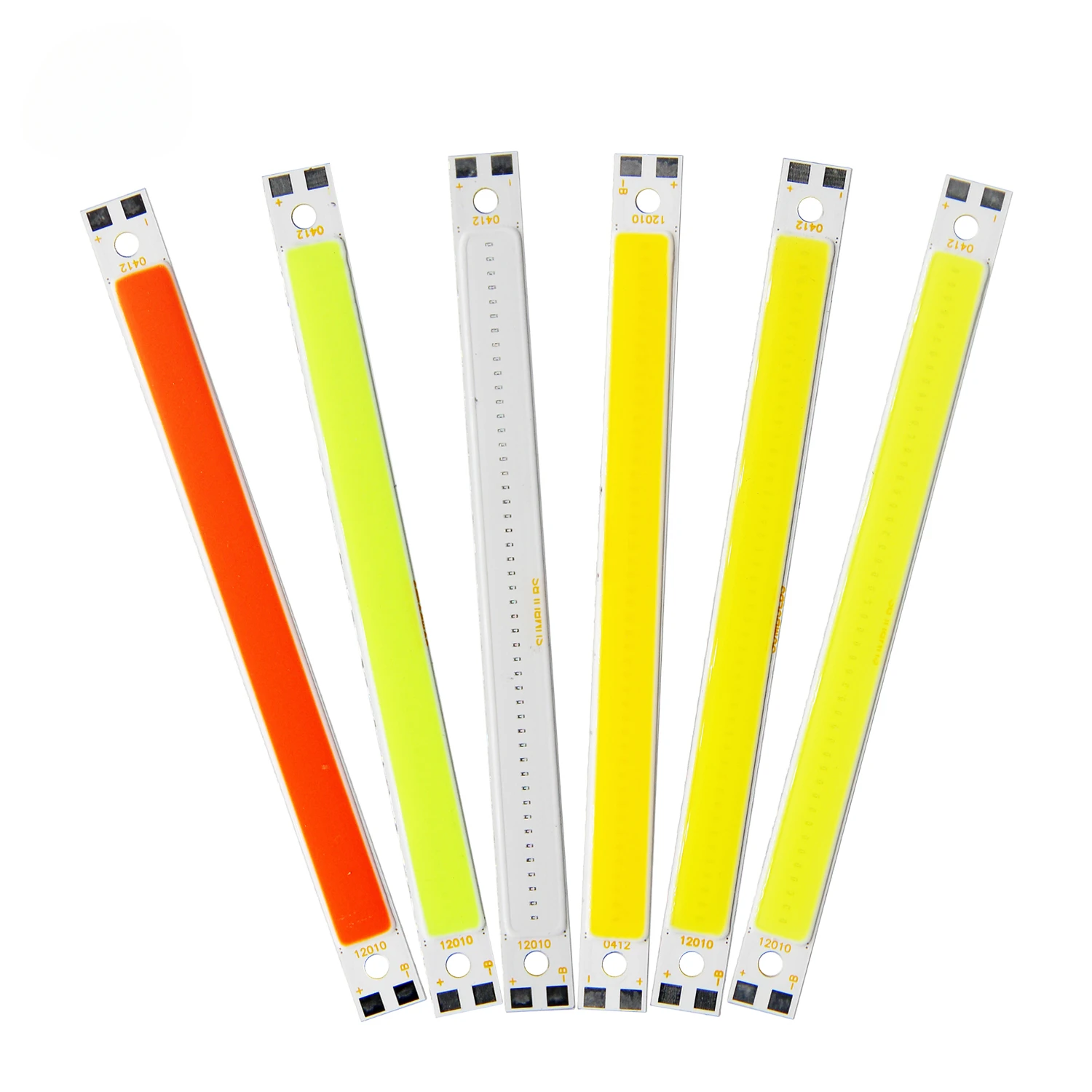 120x10mm DC 12V 10W COB Strip Light Source 6 Colors Available Emitting Diode Bulb for DIY Bar LED Chip Lamp