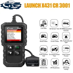 LAUNCH X431 CR3001 Full OBD2 Car Reader Scanner Car Diagnostic Tool Check Engine Free Update PK KW902  KW850 ELM327