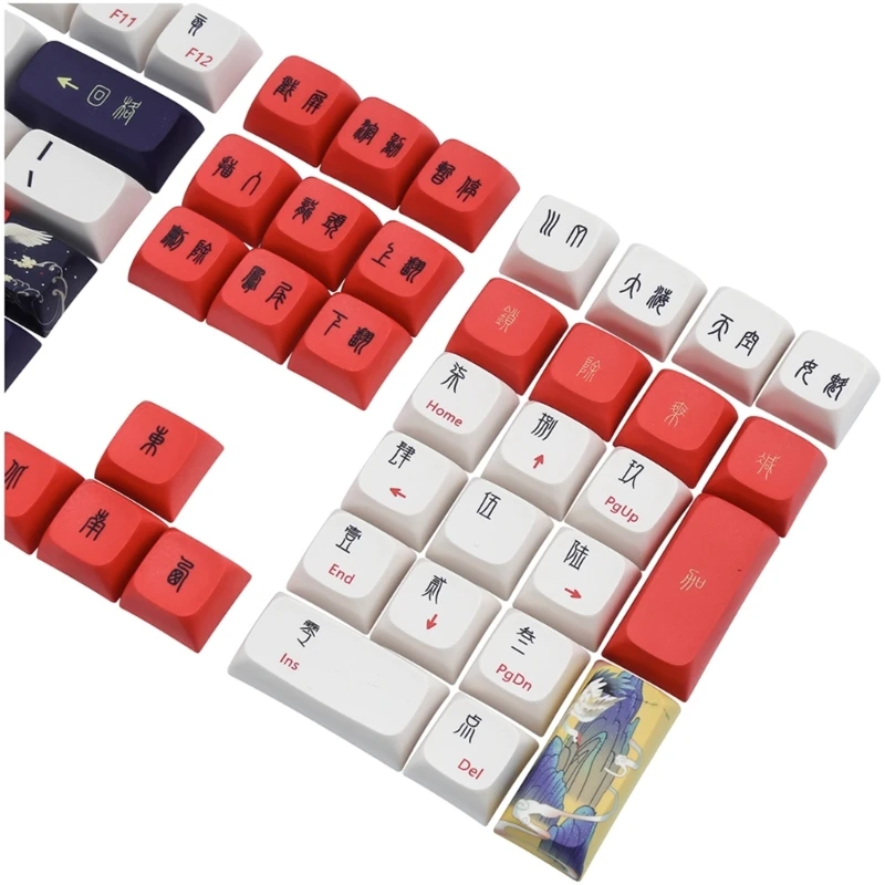 Personality 108Key PBT Keycaps Chinese OEM DYE-SUB Keycap for Cherry Mechanical Keyboard