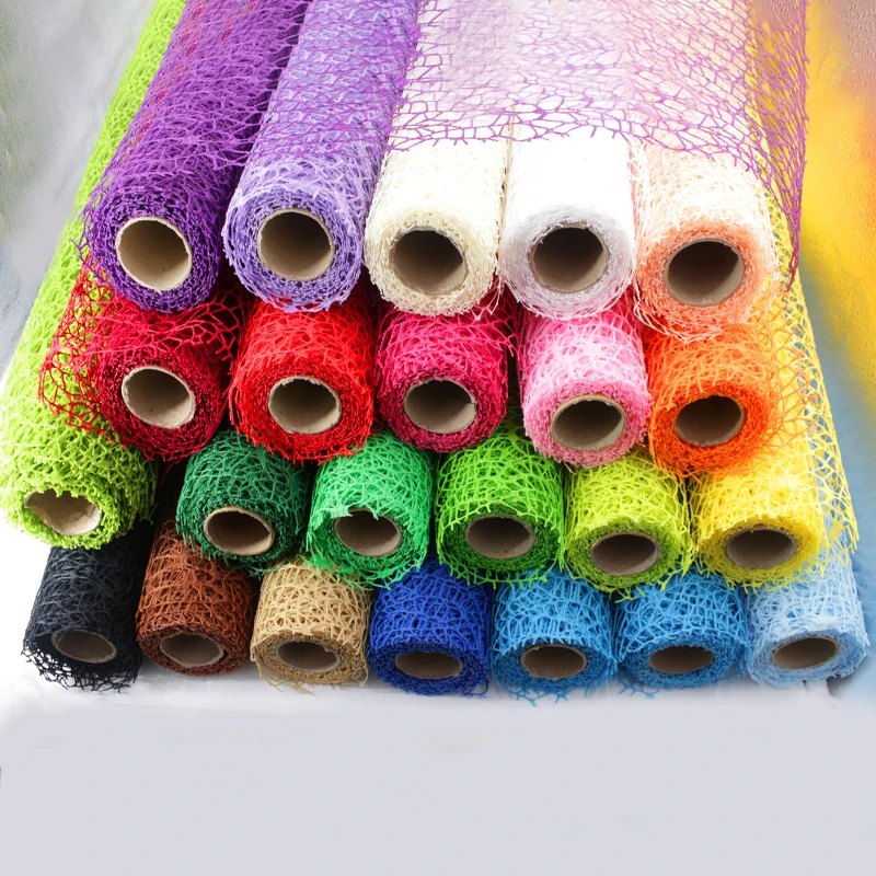 50cm * 4.5m Jacquard Wild Goose Net Flower Wrapped Yarn DIY Handmade Floral Products Jacquard Hollow Mesh Yarn Packaging Paper