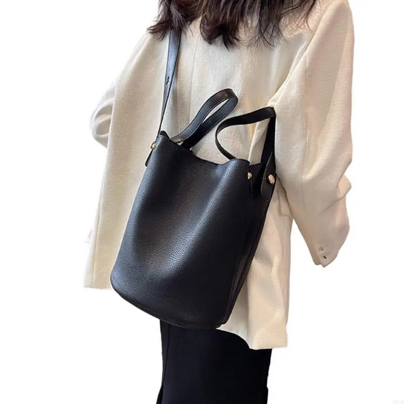 

2023 Shoulder Bag for Women Girl Large Capacity Tote Bag Solid Color Bucket Bags Crossbody Bag Versatile Fashion Handbag 20CA