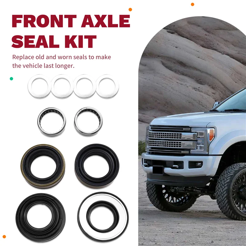 

AB96-Outer Axle Dust Seal Sturdy Front Axle Shaft Seal And Bearing Kit For Ford Super Duty Excursion F250 F350 F450 F550