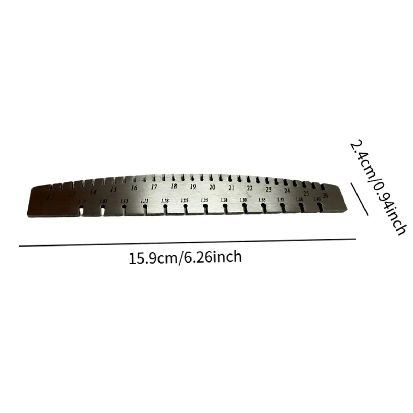 Piano String Gauge Wire Gauge for Piano Care Ruler Measuring Tool for Strings Pegs Model Musical Instrument Parts Easy to Use