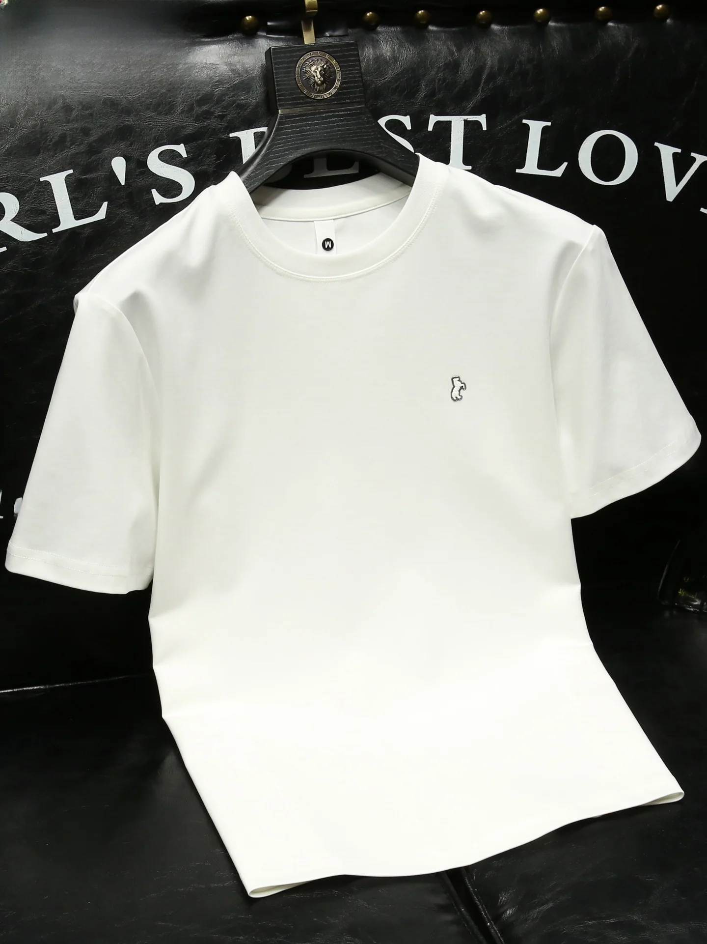 

Светящаяся хлопковая футболка Slim Fit для мужчин, модная, дышащая, летняя, новая модель с круглым вырезом и принтом