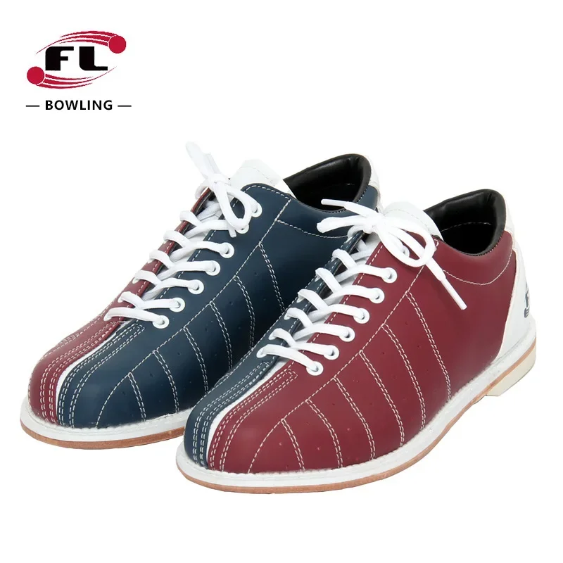 Unisex Sports Bowling Shoes Indoor Comprehensive Fitness Shoes Men Women PU Leather Soft Sneakers Non-Slip Bowling Footwear
