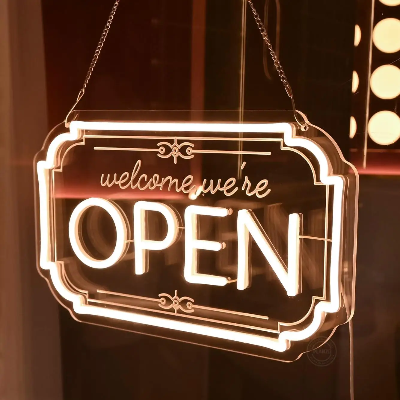Business Open Neon Sign Dimmable LED Light for Shop Cafe Restaurant Bar Commercial Streets Welcome Window Wall Art Decor Sign