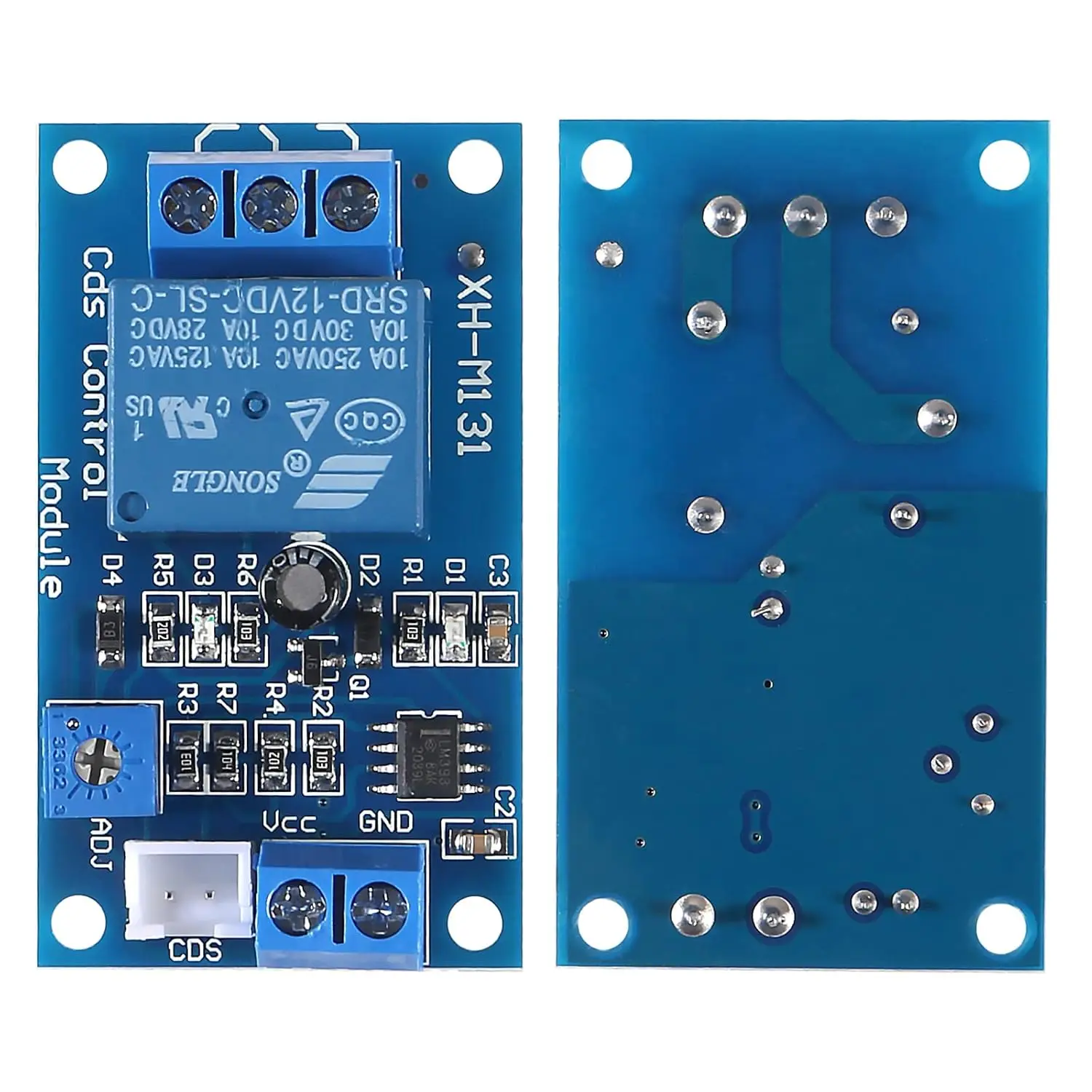 2PCS XH-M131 Light Automatic Control Module 5V 12V Light Control Relay Light Switch Photosensitive Resistor Module with Cable