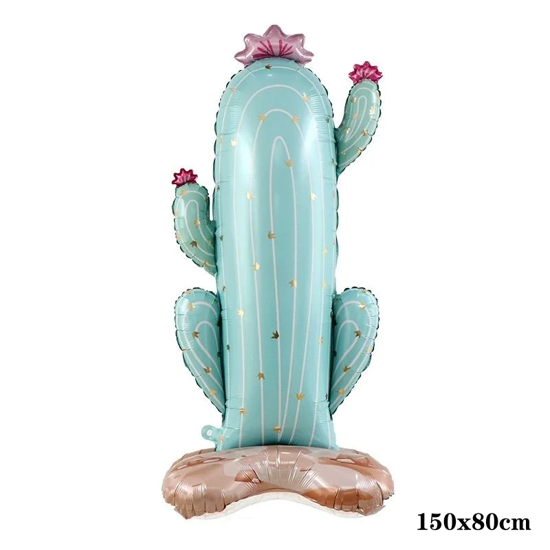 Große stehende 4D-Kokosnuss-Palme, Ananas, Kaktusfolie, aufblasbare Kugel, Hawaii-Thema, Sommer, Strand, Geburtstag, Hochzeit, Party-Dekoration