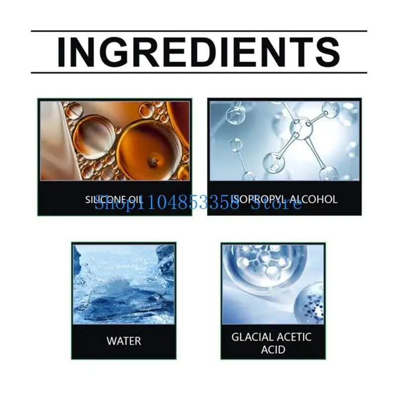 652F Waterless Car Interior Sprays Car Interior Polishing Cleaner Sprays Car Sprays for Rubber & Leather Total