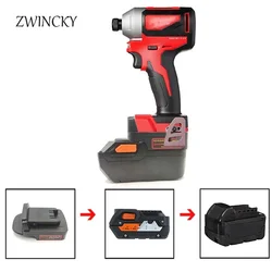 Adapter Converter for Ridgid / AEG 18V Lithium Battery Convert To For Milwaukee 18V Li-ion Batteries 48-11-1835 Power Tool Use
