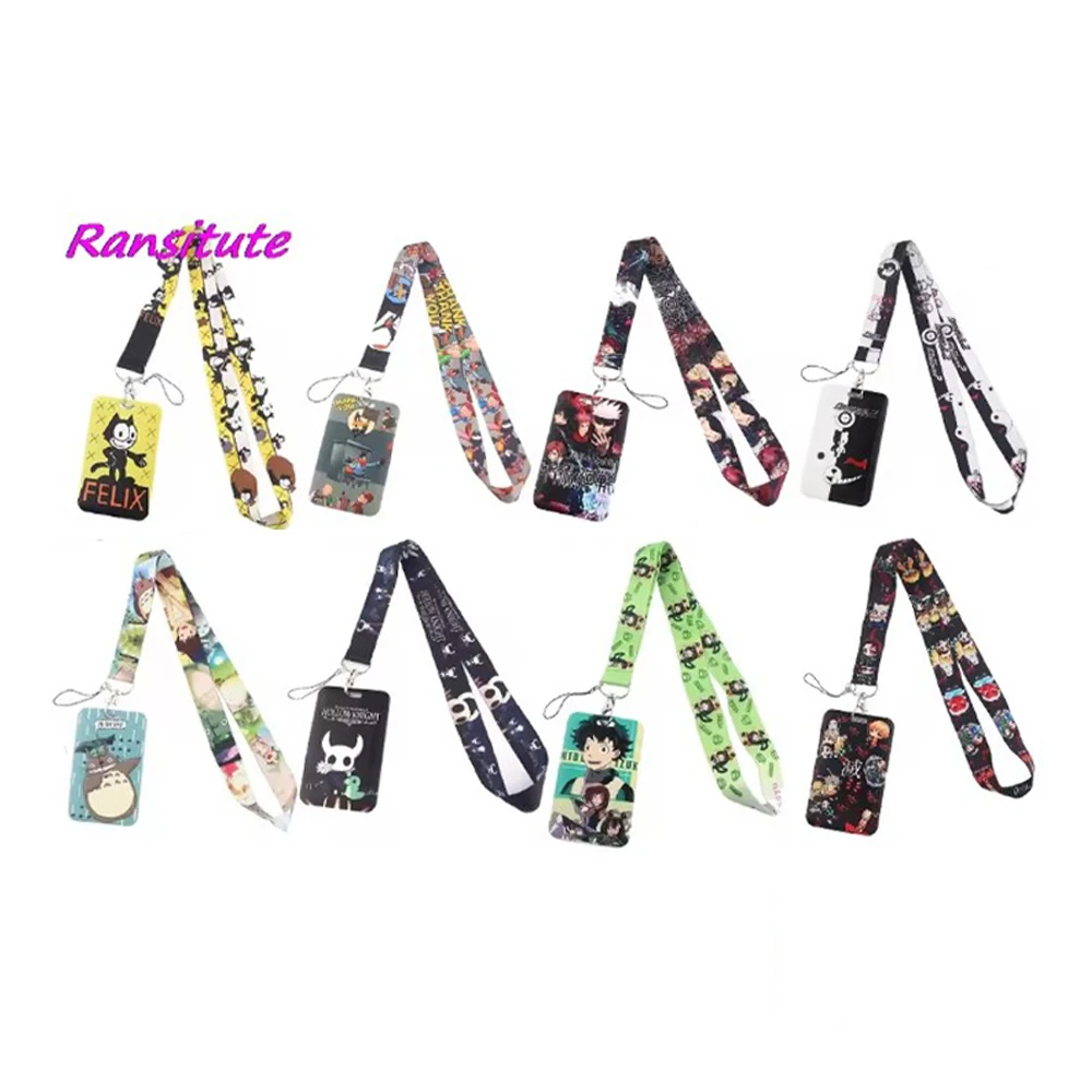 

Ransitute R1557 Cartoon Anime Cool Lanyard Card ID Holder Car KeyChain ID Card Pass Gym Phone Badge Kids Key Ring Holder Jewelry