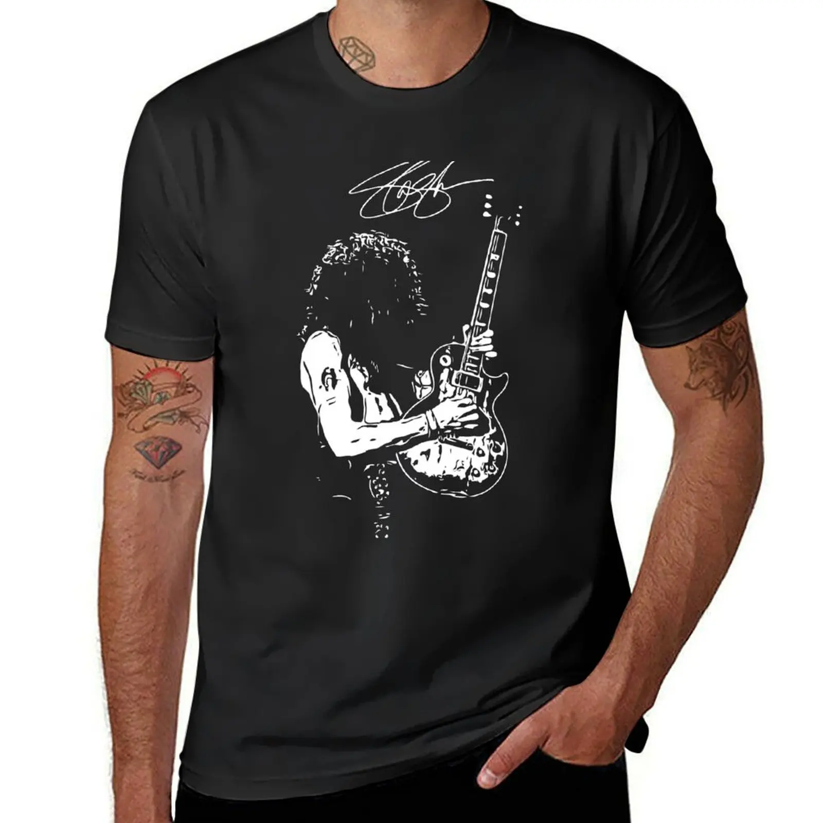 Slash Guitar 3 T-Shirt sweat summer tops funnys customs design your own funny t shirts for men