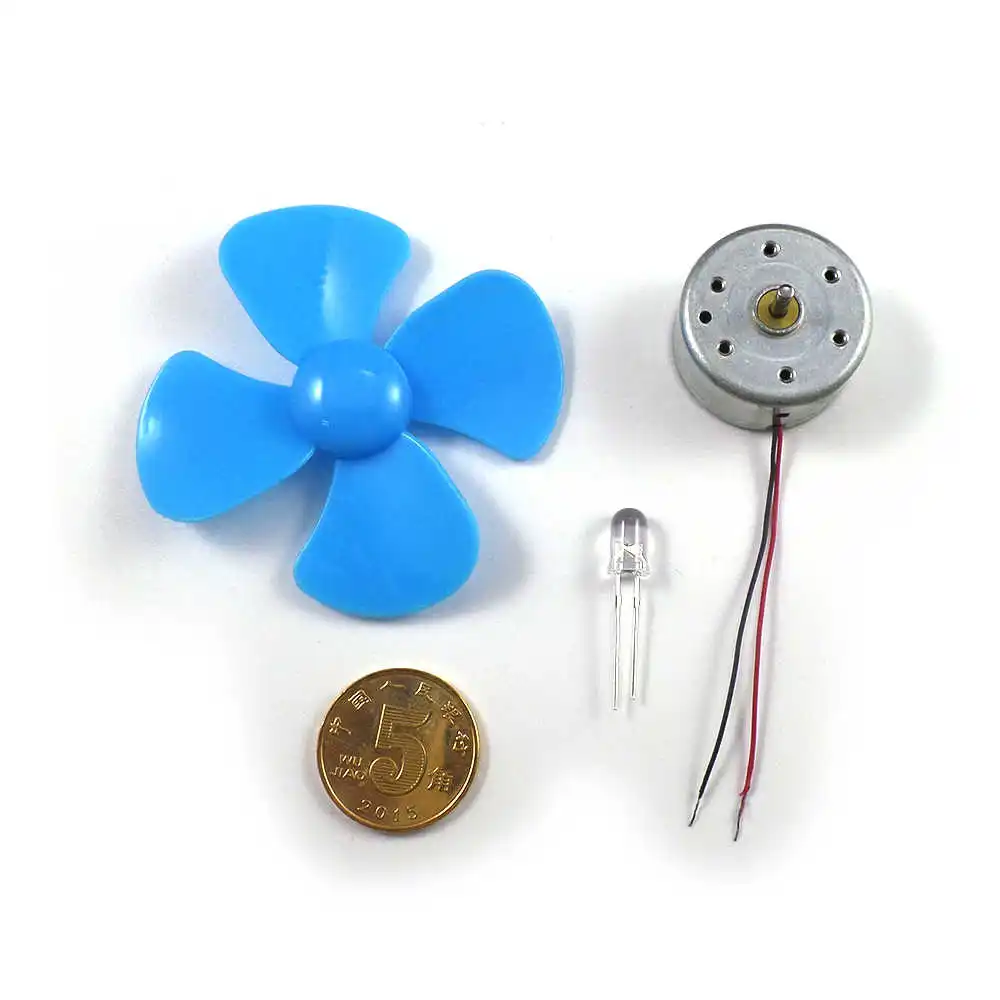 

Wind Turbine Generator Kit Mini Dynamo Generator 0.1-12V 0.001-0.2A Output 3000RPM Student Physical Experimental Teaching Part