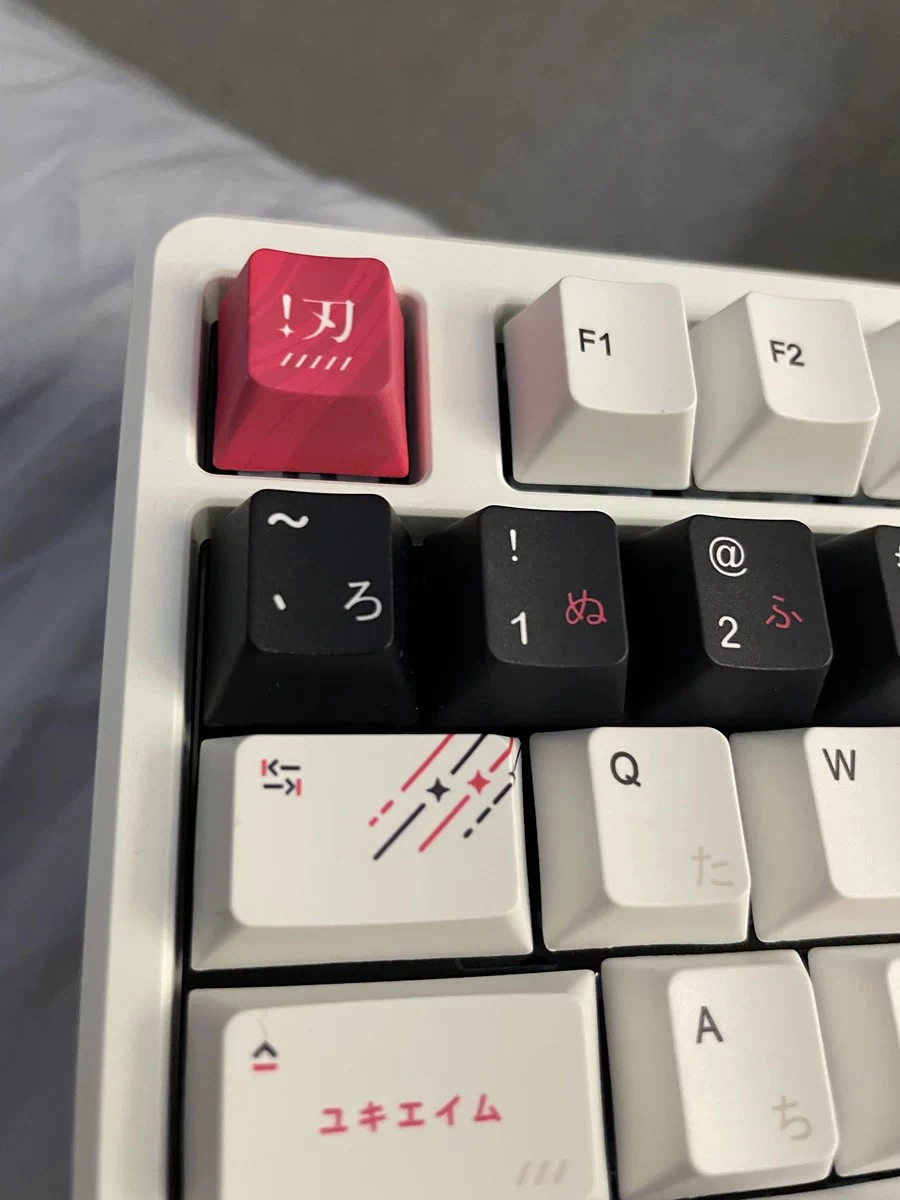 elemento bidimensionale, sublimazione termica a cinque lati, altezza originale, copritasti pbt ad alto contenuto, replica spot