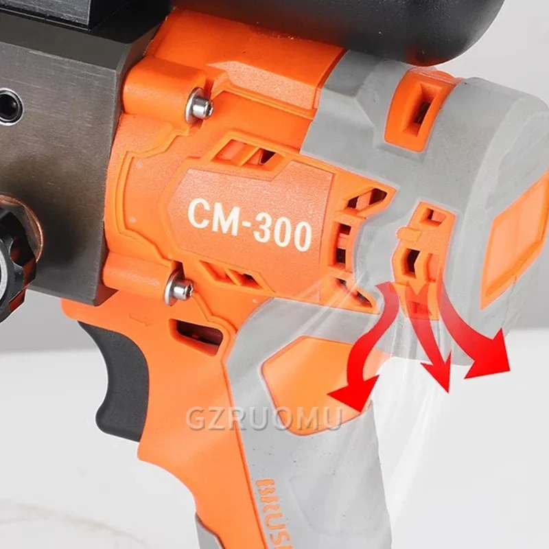 

CM300 Rechargeable Hydraulic Pliers Electric Hydraulic Crimping Tool Portable Rechargeable Crimping Pliers 12T 380NM 16-300mm²