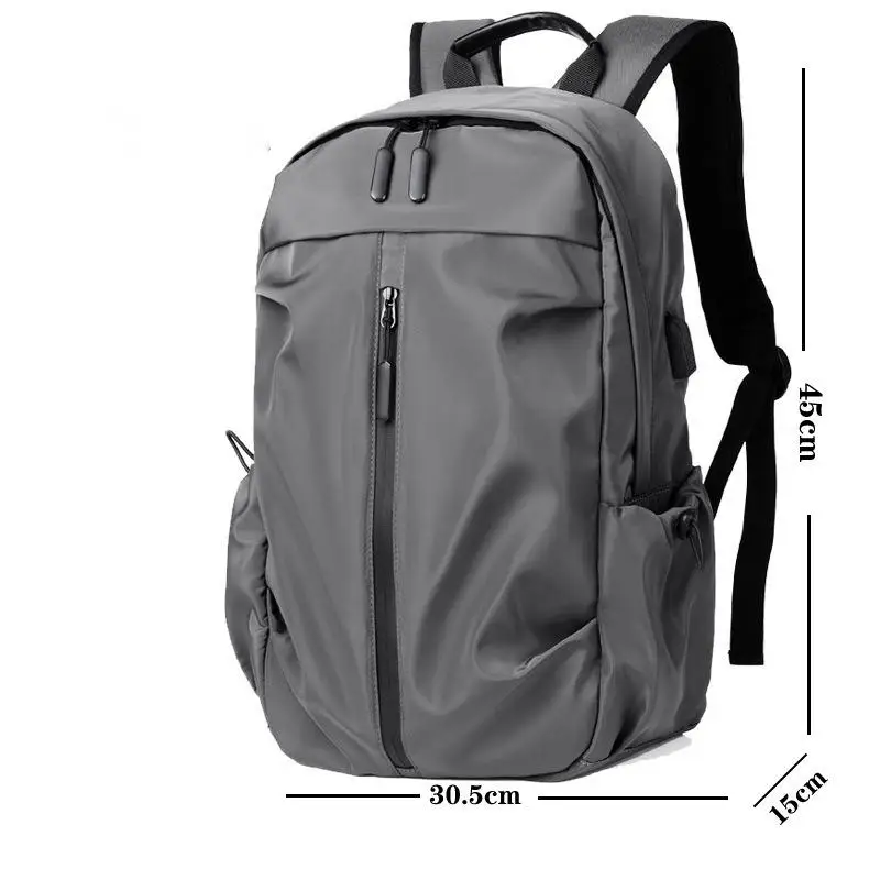 Mochila de gran capacidad para ordenador portátil de negocios, mochila de PU para escuela secundaria, bolsa de ordenador de doble espalda para exteriores, ocio, viaje para estudiantes