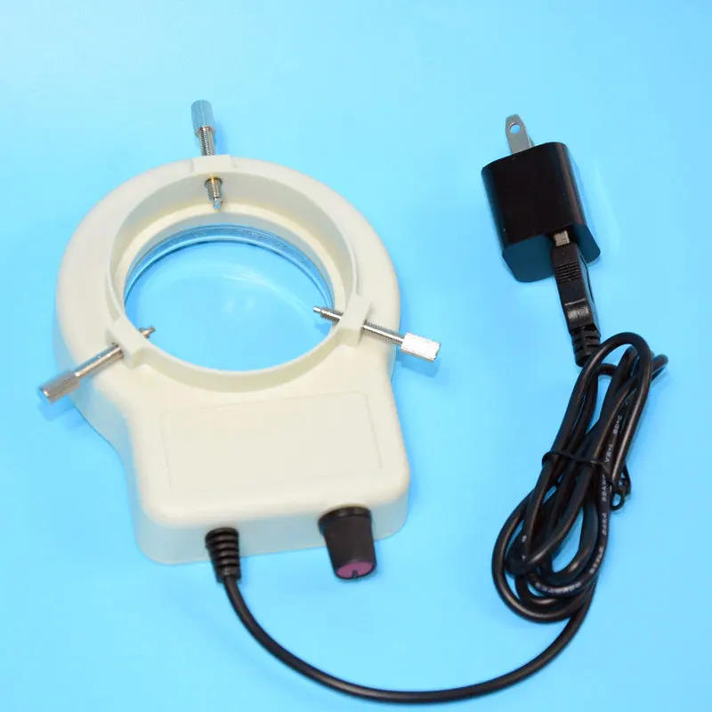 

58-65mm Interface Interface Dimmable USB Microscope LED Ring Lamp Brightness Adjustable Stereo Microscope Parts Light