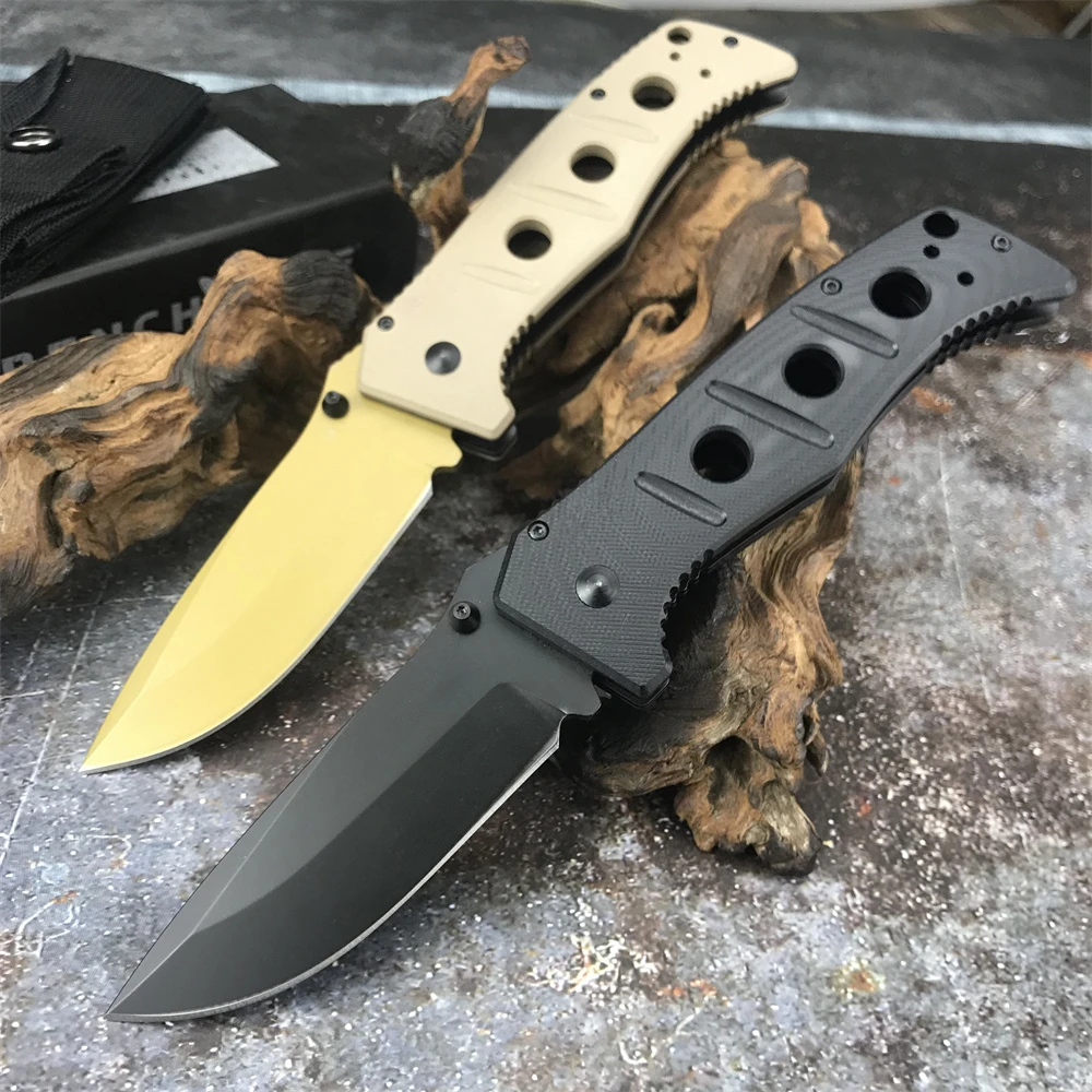 

BM 275 Flip Folding Knife D2 Blade G10 Handle EDC Outdoor Hiking Adventure Survival Pocket Knife Camping Hunting Rescue Tool