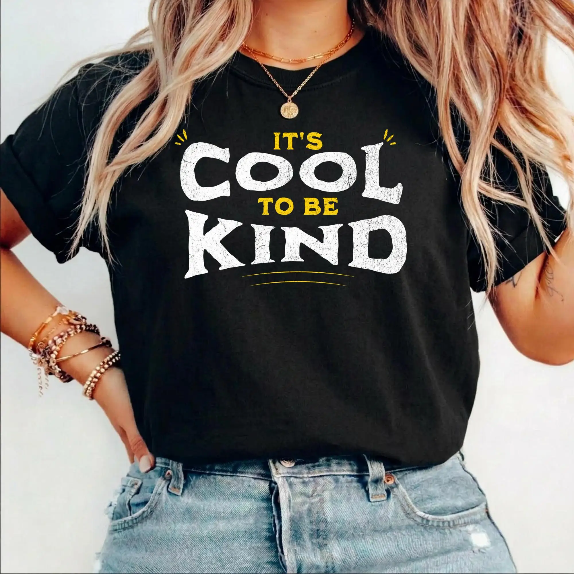 Friendly Companion T-shirt | Expressing Kindness T-shirt | Positive Energy T-shirt | Daily Wear Casual Fashion