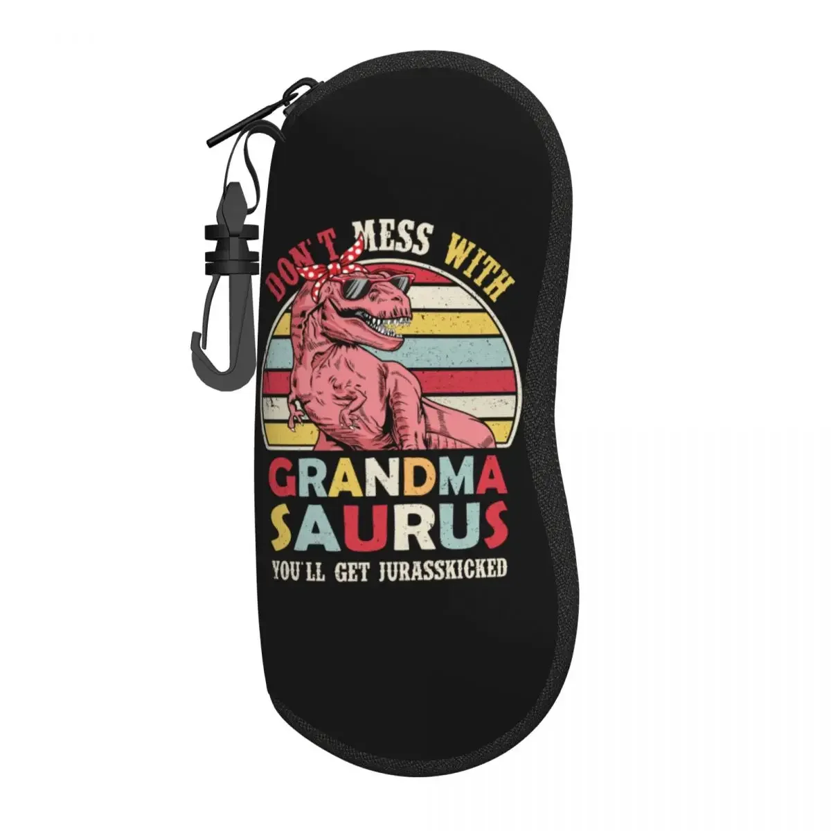 

Custom Mamasaurus T Rex Dinosaur Shell Eyeglasses Protector Cases Sunglass Case Grandma T Rex Saurus Birthday Glasses Pouch